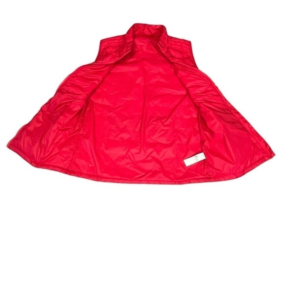 ZYIA Active Alpine Down Puffer Vest Quilted Logo Waist. Red Size L #890 - Picture 8 of 10